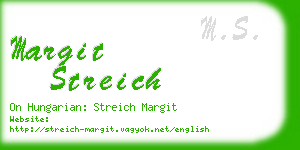 margit streich business card